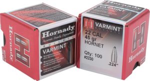 Hornady 22 Cal .224 Bullets 45 gr. Weight