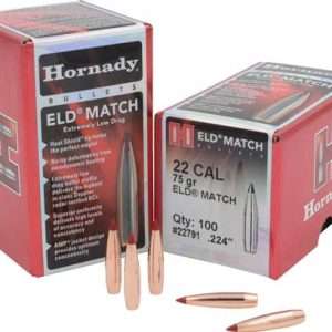 Hornady 75GR ELD-M Match Bullets for Precision Shooting