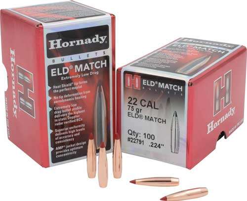 Hornady 75GR ELD-M Match Bullets for Precision Shooting