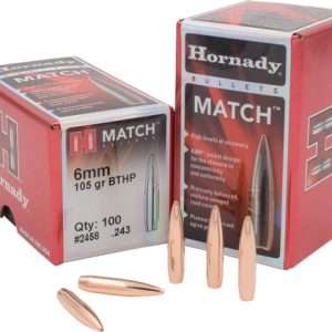 Hornady 6mm .243 105gr BTHP Match Bullets