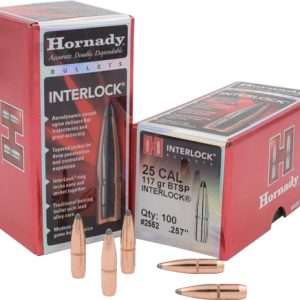 Hornady 117GR JSP-BT 25 Cal .257 Bullets