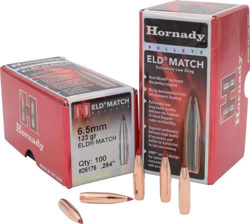 Hornady 6.5mm .264 123 Grain ELD-Match Bullets