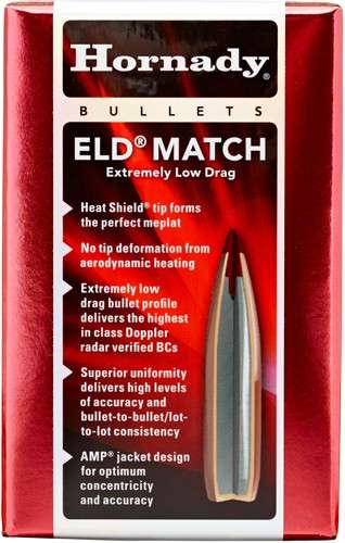 Hornady 6.5mm .264 130 Grain ELD-MATCH Bullets