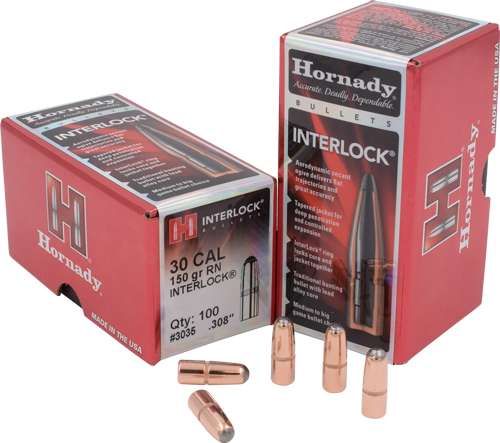 Hornady 30 Cal .308 Bullets 150GR JSP-RN