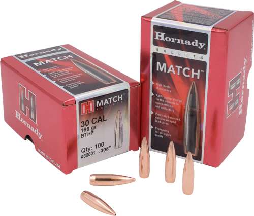 Hornady 30 Cal .308 168gr BTHP Match™ Bullets