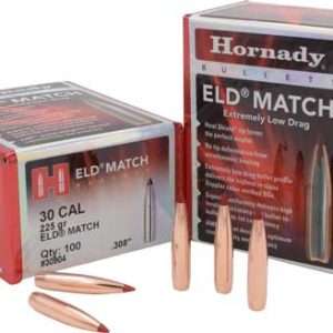 Hornady 30cal .308 225GR ELD-MATCH Bullets
