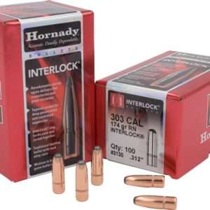 Hornady 303 Cal .312 174GR RN Bullets
