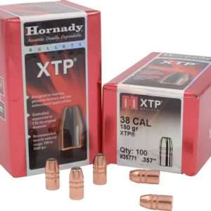 Hornady 180GR XTP 38 Cal .357 Bullets