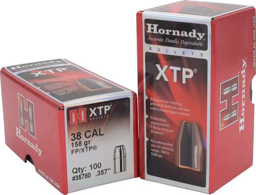 Hornady 38 Cal 357 Bullets 158 gr XTP-FP