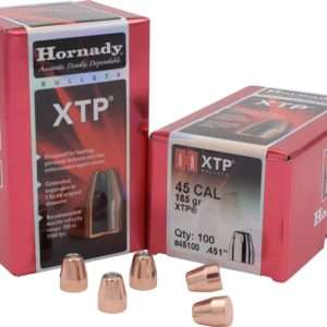 Hornady 185GR XTP 100CT Bullets for .45 Cal