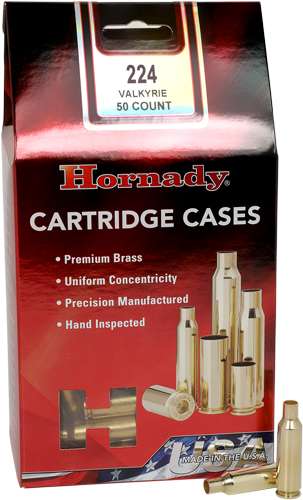 Hornady Unprimed Cases 224 Valkyrie 50 Rounds