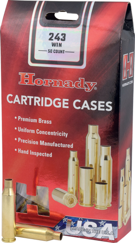 Hornady .243 Win. Unprimed Cases - 50 Pack