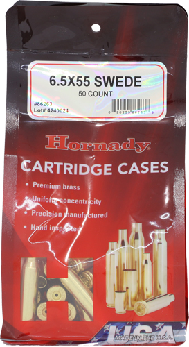Hornady 6.5x55 Swedish Unprimed Cases, 50PK