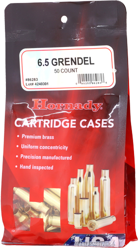 6.5 Grendel Unprimed Brass Cases - High-Quality, Reliable