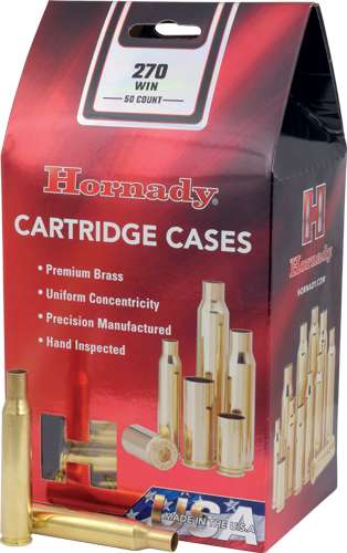 Hornady .270 Win Unprimed Cases - 50 Pack