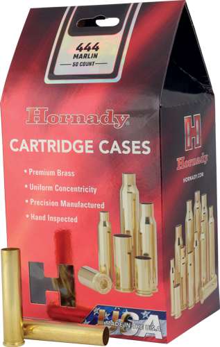 Hornady .444 Marlin Unprimed Brass Cases - 50 Pack