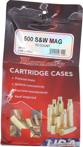 Hornady Unprimed Cases .500 S&W 50PK 5BX/CS