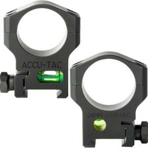 Accu-Tac 34mm Scope Rings in Steel Flat Black