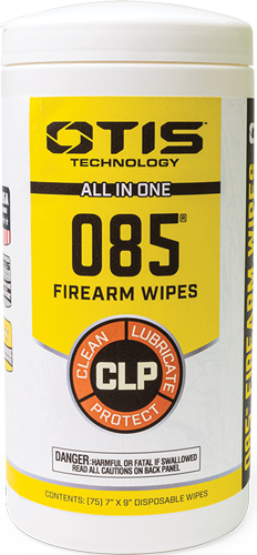 OTIS O85 CLP Wipes 75 Per Canister - Premium Firearm Cleaning Solution