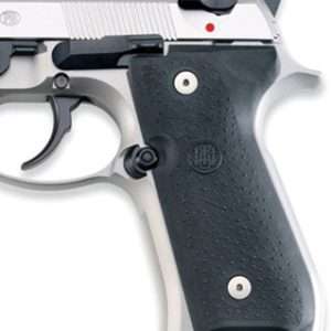 Beretta 92/96 Black Rubber Grip Panels - Enhanced Shooting Performance