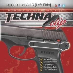 Techna Clip Handgun Retention for Ruger LC9/LC380 (Left)
