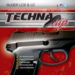 Techna Clip Ruger LC9/LC380 Right Handgun Retention