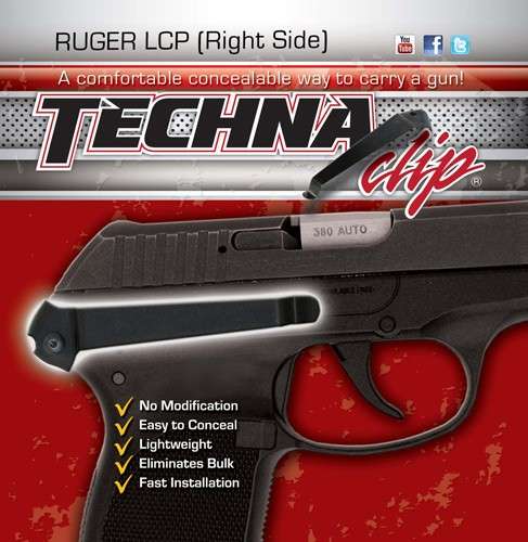 Techna Clip Ruger LCP Right Side Retention Solution