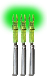 Lumenok Lighted Nock X-SERIES GREEN 3PK - 24.5 Grains
