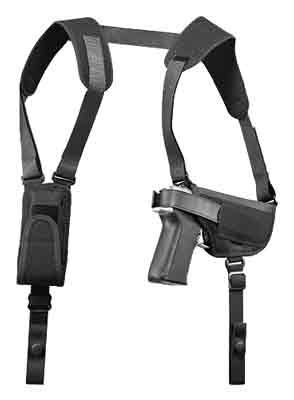 Michaels Pro-Pak HZTL-Shoulder Holster, Black Nylon RH/LH