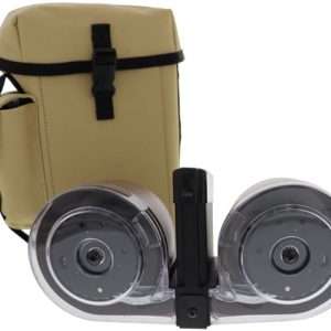 Iver Johnson 223 100-Round Drum Magazine Black/Tan Poly