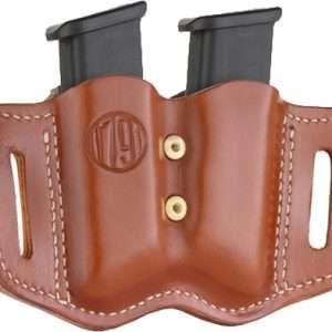 1791 Gunleather Brown Double Stack Mag Carrier