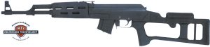 Black Matte Adv. Tech. AK Fiberforce Stock for AK Firearms