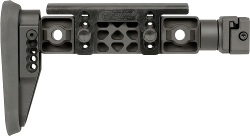 Mi Alpha Series Fixed Beam Stock - Premium Quality, Black