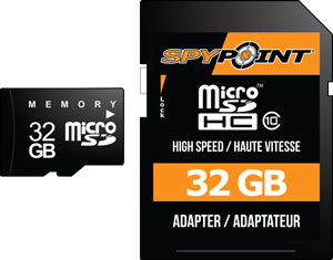 Spypoint Trail Cam 32GB Micro SD Card