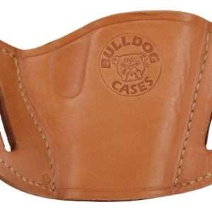 Bulldog Tan Leather Belt Slide Holster RH MED AUTOS 1911 BROWNING HP