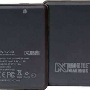 Mobile Warming 7.4V Battery Black USB 2350mAh