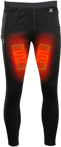 Mobile Warming Men's Merino Heated Pants Black Large