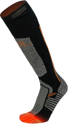 Merino Heated Socks Gray Large - Mobile Warming Men's