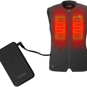 Mobile Warming Unisex Peak Vest Black Large