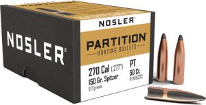 150GR Partition 50CT Nosler Bullets .270 Cal