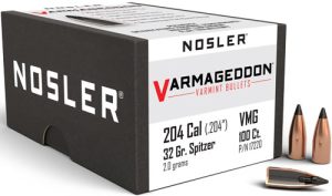 Nosler 20 Cal .204 Bullets 32GR Varmageddon Tipped