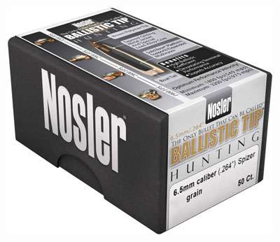 Nosler 6.5mm .264 100GR Ballistic Tip 50CT Bullets