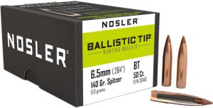 Nosler 6.5mm .264 140GR Ballistic Tip 50CT Bullets