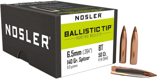 Nosler 6.5mm .264 140GR Ballistic Tip 50CT Bullets