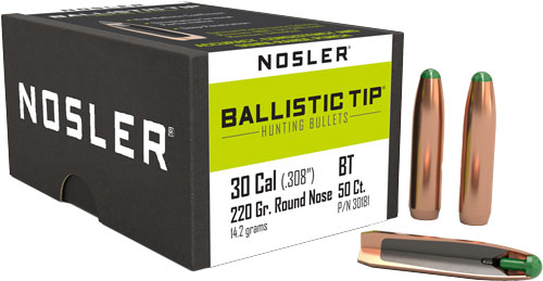 Nosler 30 Cal .308 220GR Ballistic Tip 50CT