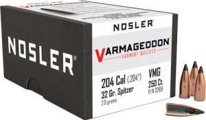 Nosler 20 Cal .204 Bullets 32GR Varmageddon Tipped