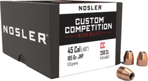 Nosler Bullets .45 Cal .451 Custom Competition 185GR JHP