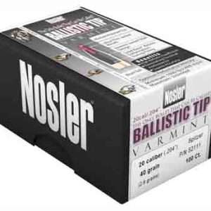Nosler Bullets 20 Cal .204 40GR Ballistic Tip - 100CT
