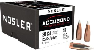 125 Grain AccuBond Boat Tail Spitzer Bullets