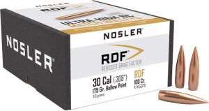 Nosler 30 Cal .308 175GR RDF HPBT 100CT Bullets